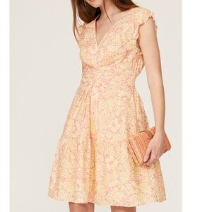 Derek Lam 10 Crosby x RTR Paisley Floral Flare Dress Sz IT 42/4